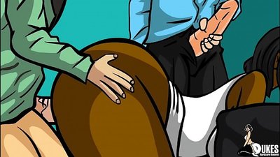 Gang bang en geng bang porno